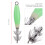 Αγκίστρια Glow Squid Jig, Δολώματα ψαρέματος σε αλμυρό νερό, Ανθεκτικά αγκίστρια διπλής 7