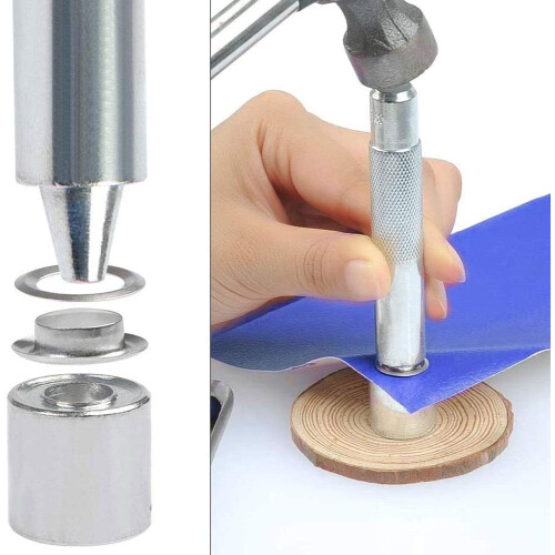 Μεταλλικά κρίκοι με ροδέλες για DIY κατασκευές, οικονομικό για επισκευή καμβά, 2