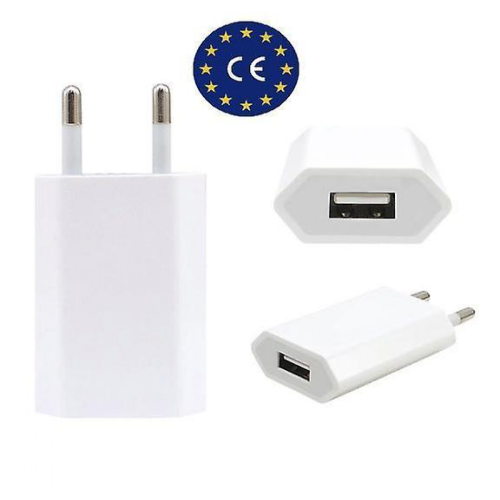 Lot de 3 chargeurs 5V/1A compatibles iPhone/Samsung Blanc 1