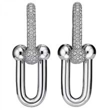 SilverStyle 1Elegant Horseshoe Earrings Jewelry Versatile Horseshoe Shape Earrings Ear Accessory Enhances Your Fashion Statement