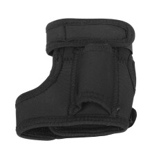 Luva subaquática com lanterna, design mãos-livres, suporte tático para braço, fivela dupla, acabamento profissional, tamanho universal.