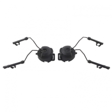 Paar Helm-Arc-Schienenadapter-Set für Peltor Comtac (Schwarz)