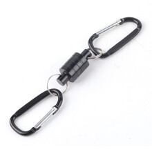 Equipamento para atividades ao ar livre: liberação magnética de rede para máxima praticidade, ideal para pesca, camping e muito mais.