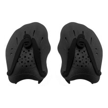 Swimming hand paddles, swimming paddles to improve lap performance and strength black