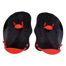 1 pair of swimming hand paddles, swimming hand f, swimming training equipment, swimming training hand paddles for professionals, black S