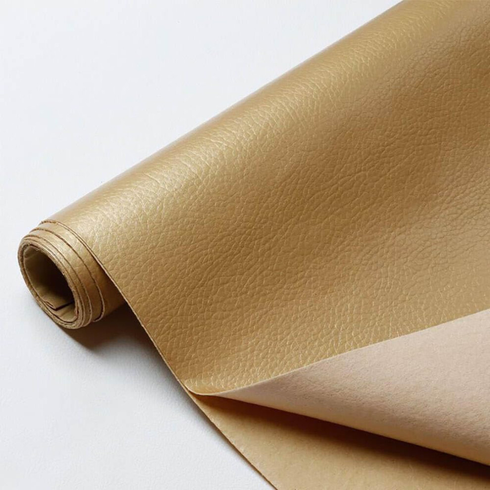 Leather Tape Self Adhesive Patch For Couch Sofa Furniture Car Seat, 339X52 Inch Gold 9119770429445