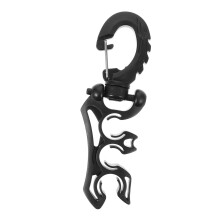 Diving Clip Interchangeable Snorkel Tube Holder Diving Accessories Black PP
