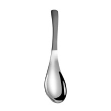 Serving Spoon Creative Cute Spoon Stainless Steel for Home (Black) 16.5x4.5cm Black