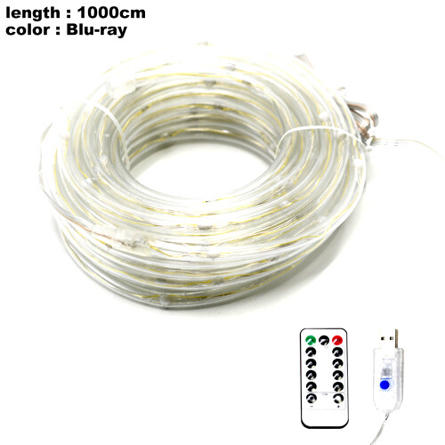 Flexible LED Rope Lights, 33ft 100 LED String Lights, USB Powered for Eco-Friendly Decoration 1
