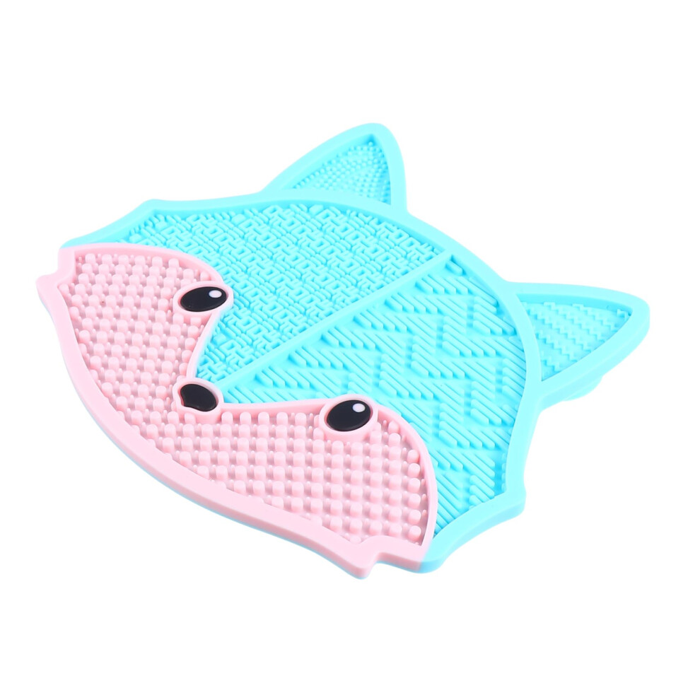 Makeup Brush Cleaning Mat with Suction Cup Design for Deep Cosmetic Tool Washing