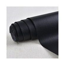 Leather Tape SelfAdhesive Patch for Furniture Sofa Chair Car Seat, 13.78x53.94 Inch Black