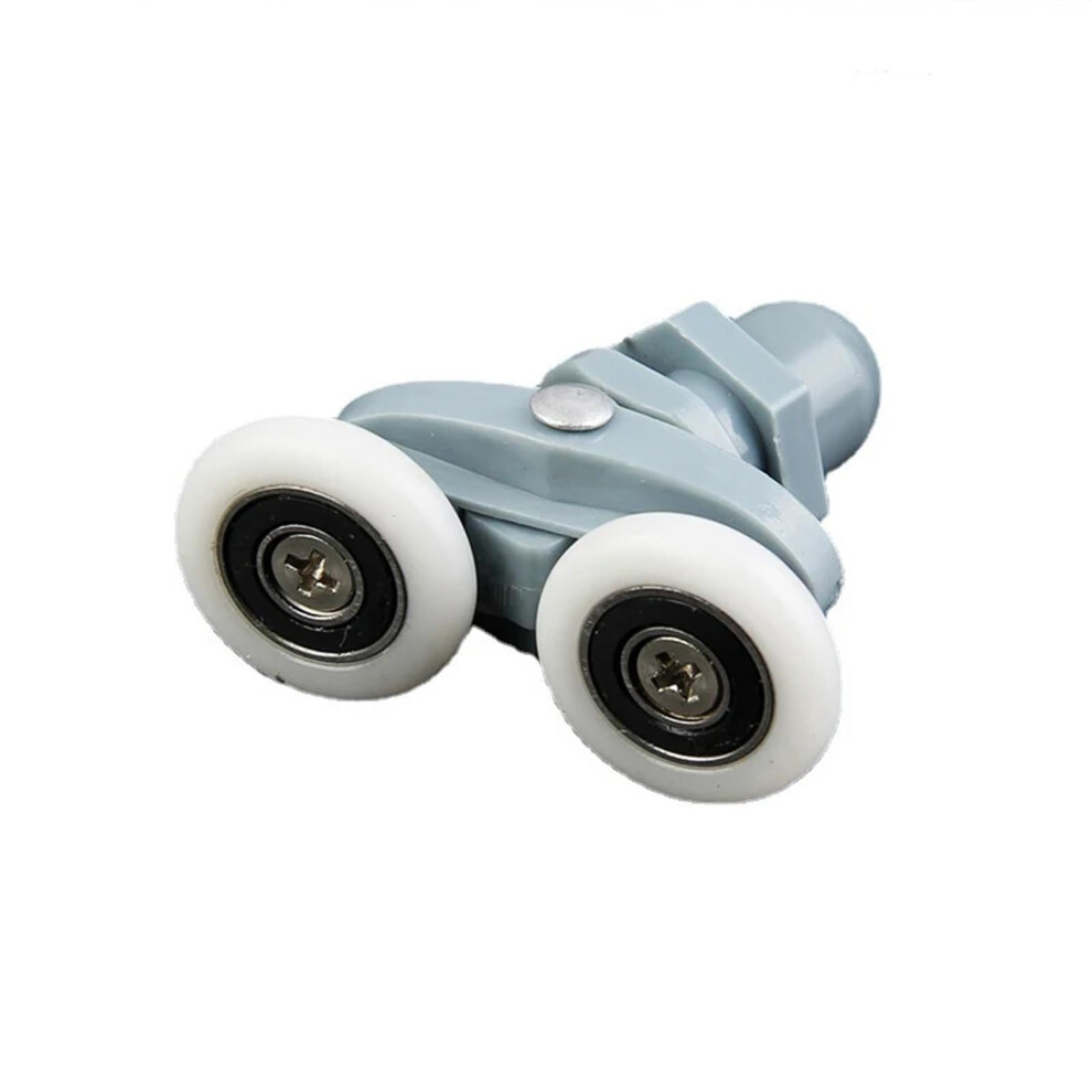 8Pcs Double Twin Shower Door Rollers Wheels With Pulley Set For Sliding Glass Doors 27Mm Diameter 9001264627515