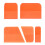 Professional, flexible squeegee for applying car wraps ensures a bubble surface and scratch finish. Orange. 1