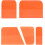 Professional, flexible squeegee for applying car wraps ensures a bubble surface and scratch finish. Orange. 2
