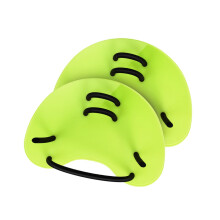 Swimming Hand Paddles, Swimming Training Equipment, Swimming Equipment, Fitness Swimming Paddle with Adjustable Strap for Adults and Green