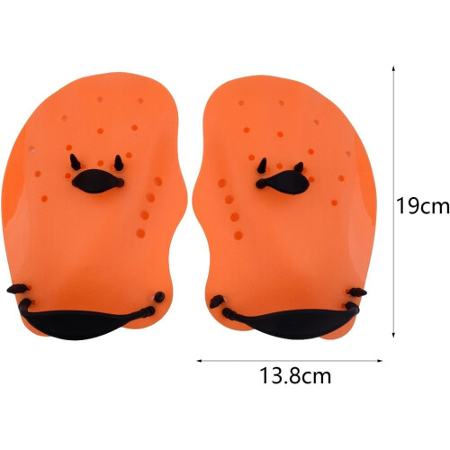 Swimming paddles for Optimal Swimming Training Orange M 1