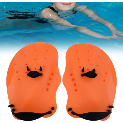 Swimming paddles for Optimal Swimming Training Orange M 2