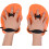 Swimming paddles for Optimal Swimming Training Orange M 4