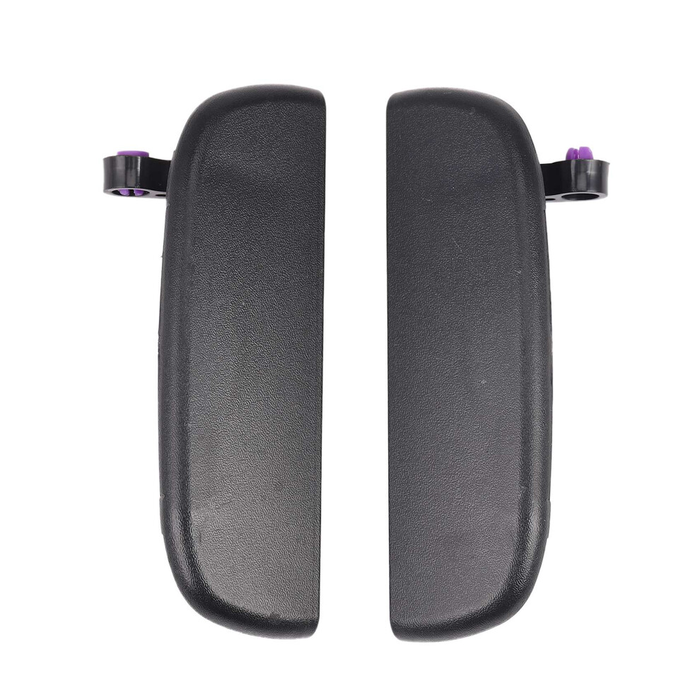 2Pcs Car Front Rear Outer Door Handle Exterior Outside Open Knob Black 4852424130841