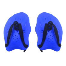 Swimming Training Paddle with Adjustable Straps, Contour Paddle for Women, Men, Kids Blue