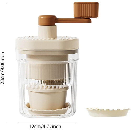 Manual Shaved Ice Snow Cone Machine for Home Restaurant Kitchen 2