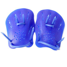 Swimming Paddle Swimming Hand Paddle Power Paddle Training Gloves Swimming Power Hand Paddle for Swimming Training Beginners  Adults Blue (M)