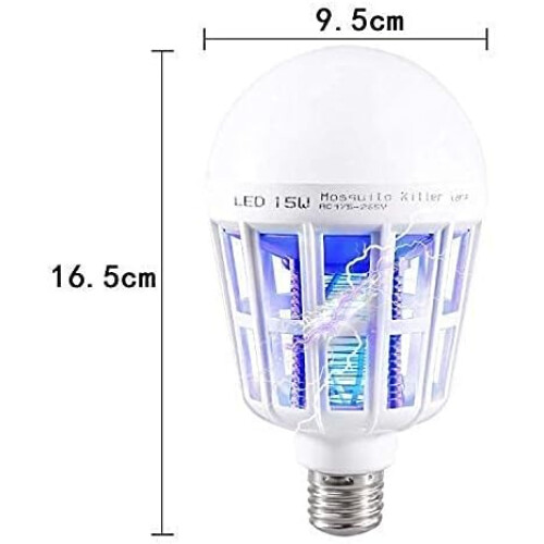 2σε1 Έλεγχος Εντόμων, Λάμπα Εντόμων με LED για Έντομα, Προσέλκυση UV Φωτός, Ηλεκτρικό 1