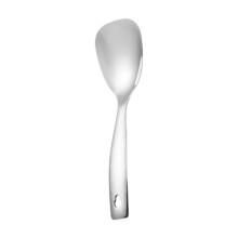 serving spoon with flat bottom, kitchen utensils, serving spoon, Style A Silver