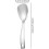 serving spoon with flat bottom, kitchen utensils, serving spoon, Style A Silver 3