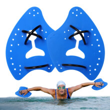 Hand Paddle for Swimming Silicone Swimming Paddles Improve Swimming Posture Pewell Blue S