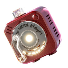 Porte-clés de lecteur audio Vintage Miniature, Mini-rouge