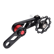 Tendicatena per biciclette pieghevoli, tendicatena con albero cuscinetto e molla flessibile, stabilizzatore catena ad alte prestazioni con rotazione