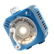 Porte-clés de lecteur audio Vintage Miniature, Mini lecteur-bleu