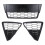 3Pcs Car Honeycombed Front Bumper Lower Grille Grills for Focus 2012 2 4