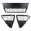 3Pcs Car Honeycombed Front Bumper Lower Grille Grills for Focus 2012 2 2