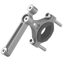 Vielseitiger Fahrradflaschenhalter-Adapter, hochwertige Verarbeitung, robustes und leichtes Aluminiumgehäuse, CNC-gefräst für schnelle Montage an