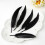 100Pcs Natural Craft Feather For Craft-Black hard floating 6