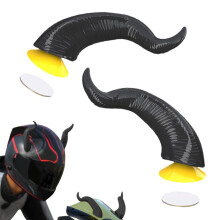Devil Horns Helmet Set, 2 Horns for Helmets, Motorcycle Helmets, Horn Helmets, Devil Horn for Motorcycle Helmets, Decoration, Accessories, Red, Black