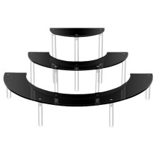 Display Risers for Perfume 3 Tiers Figures-Blackboard semicircl