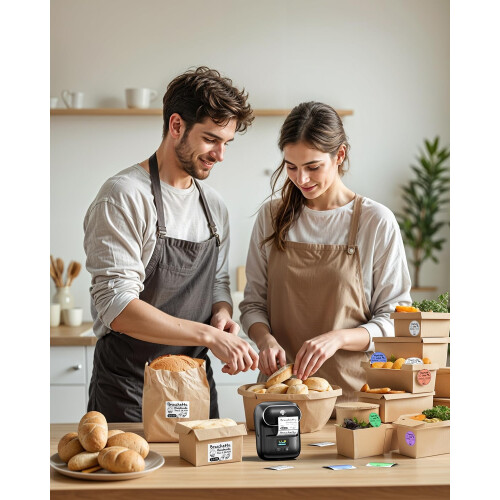 M110 Label Printer Mini Bluetooth Handheld for Clothes, Retail, Android, iOS, Black 1