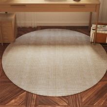 Round Office Chair Mat for Hardwood Floors Non Slip Faux Weave Brown Suede 250x250cm Style 3