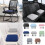 Plush Memory Foam Seats Cushions Accessory for-Navy blue 3
