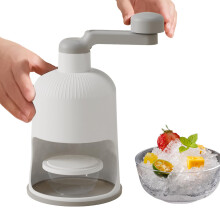 Ice Maker, Ice Maker, Ice Maker Hand Maker Snowflake Manual for Homemade Cocktails, Snow Cones gray
