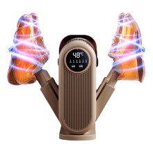 Electric Shoe and Boot Dryer with Timer, Dual Pair 360 Airflow, Foldable Hot Air Design for Home