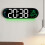 Adjustable Brightness LED Alarm Clock With Time Setting-Green 7