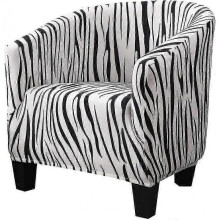 Zebra Print Removable Washable Fabric Smooth Stretch Fabric Seat Cover Yue Chi
