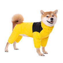 Fashion Dog Waterproof Jackets With Reflective-Yellow 5XL