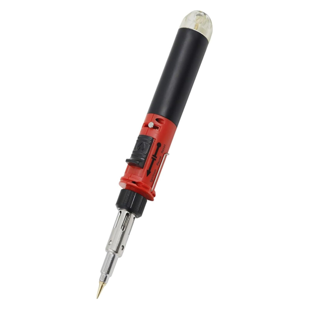 1300C Butane Soldering Iron Set With Automatic Ignition, Cordless Welding Pen Tool Red 9119770431691