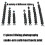 Supports flexibles de bâti de caméra d'alliage-10 Articulations 5