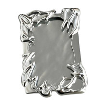 Photocard Holder 3 Inch Silver Plated Card Sleeve Frame for Office Desk Decor and Kids